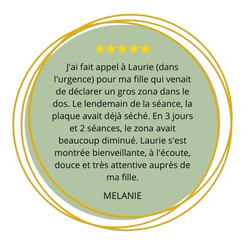 Magnétisme sur zona AVIS MELANIE